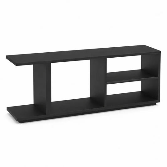 Meuble TV en bois noir 120 cm
